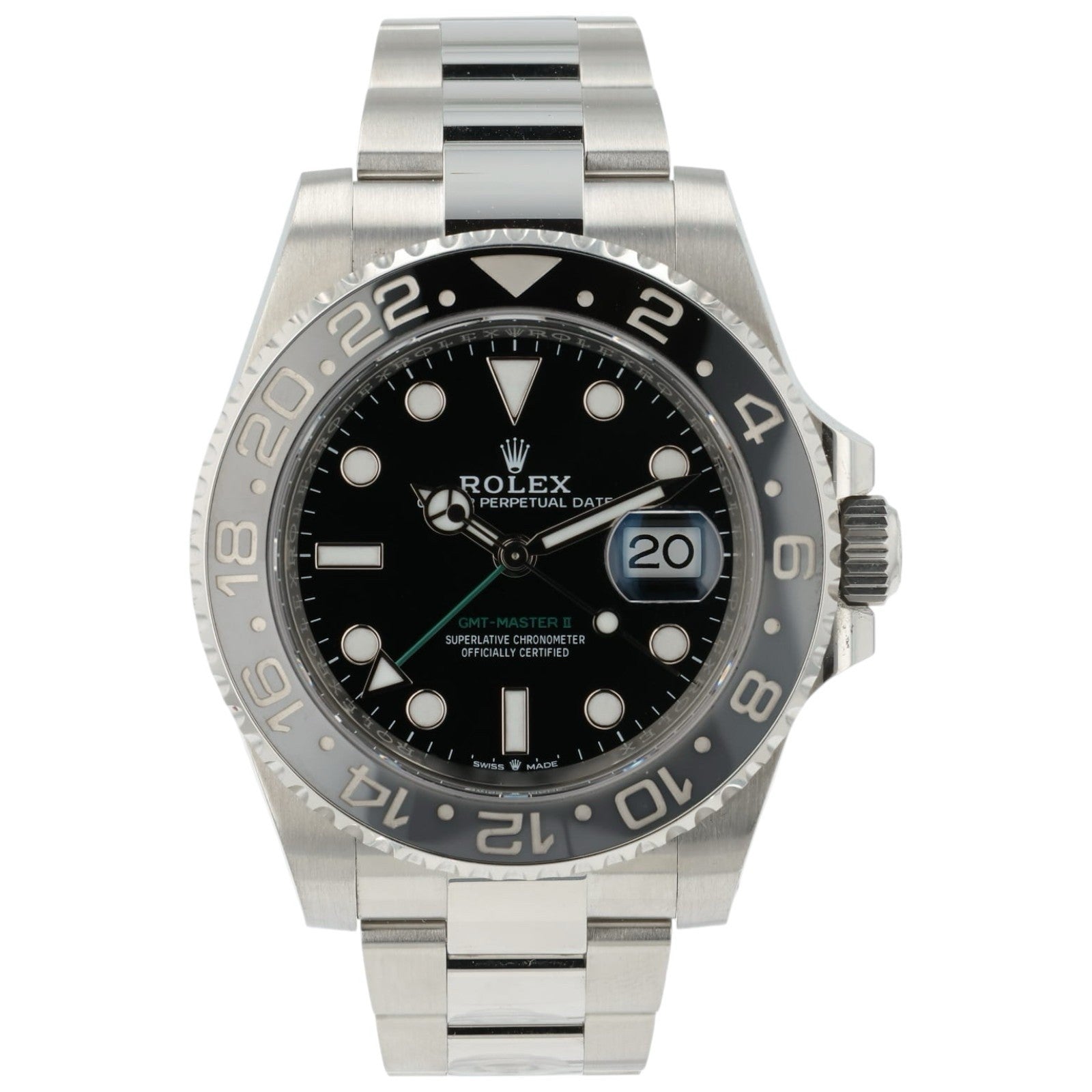Rolex GMT Master II Black Dial Stainless Steel 40mm Automatic Men’s 126710GRNR