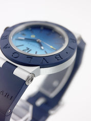 Bvlgari Aluminum Capri Aluminum Blue Dial 40mm Automatic Movement Mens 103815
