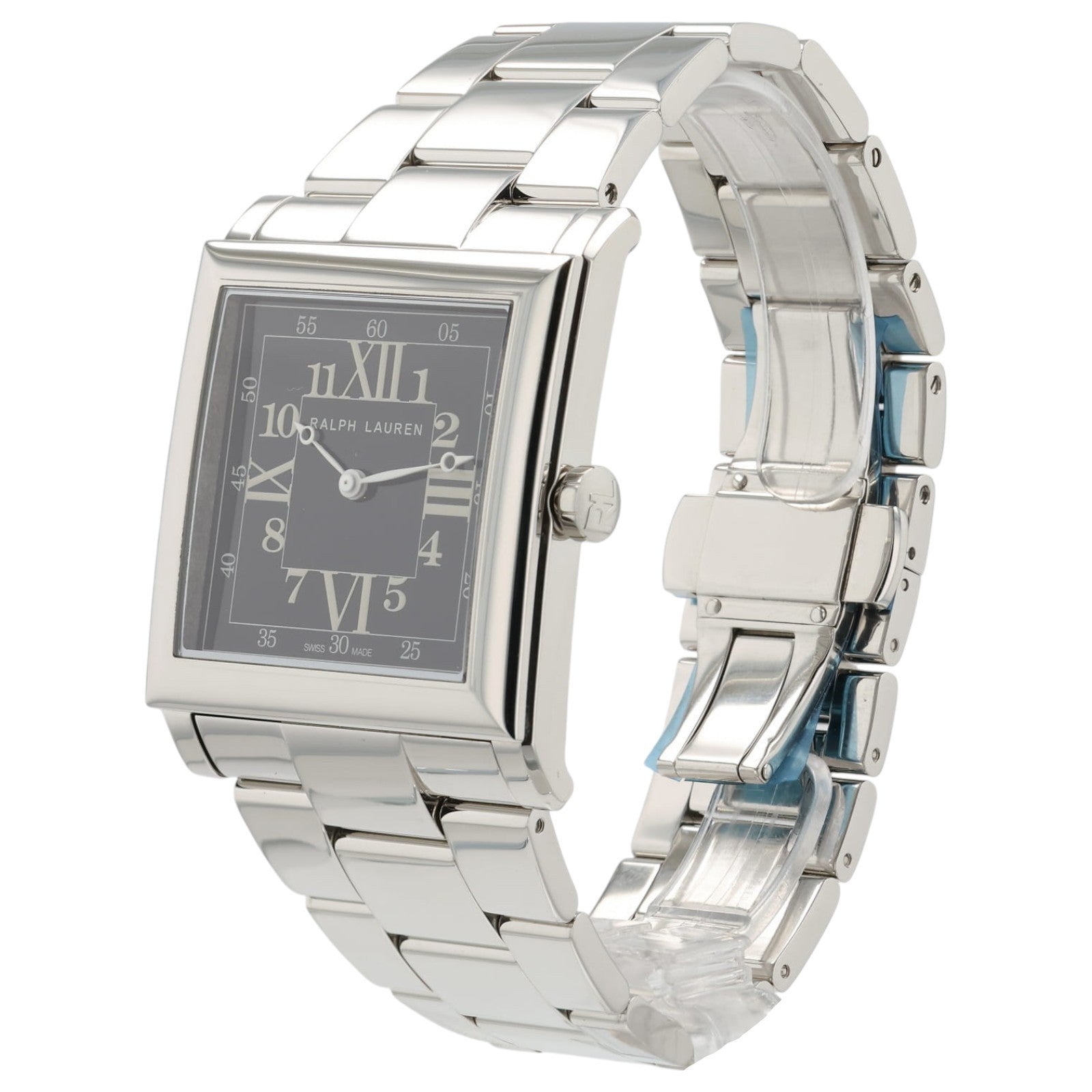 NEW Ralph Lauren 867 Black Dial Stainless Steel 35mm Automatic Men's Watch