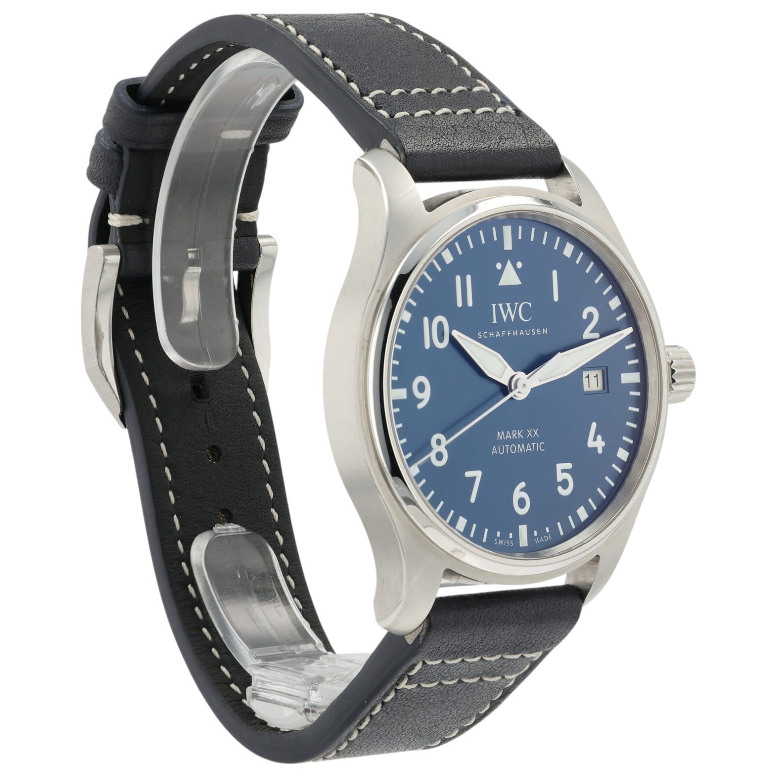 2026 IWC Mark XX Blue Dial Stainless Steel 40mm Automatic Mens Watch IW328203