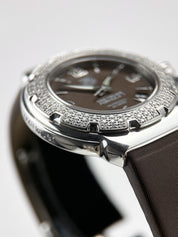 Tag Heuer Ladies Formula 1 Brown Dial Diamond Bezel Quartz Watch WAC1217-0