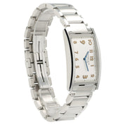 Tiffany East West Silver Color Dial Stainless Steel 22x37mm Quartz Unisex Watch