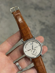 Chronoswiss Delphis CH1423 Jumping Hour Retrograde Silver SS Watch - FOR PARTS