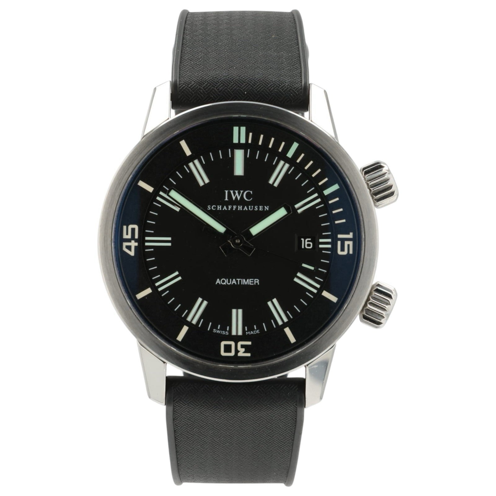 IWC Vintage Aquatimer Black Dial Stainless Steel 44mm Automatic Men’s IW323101