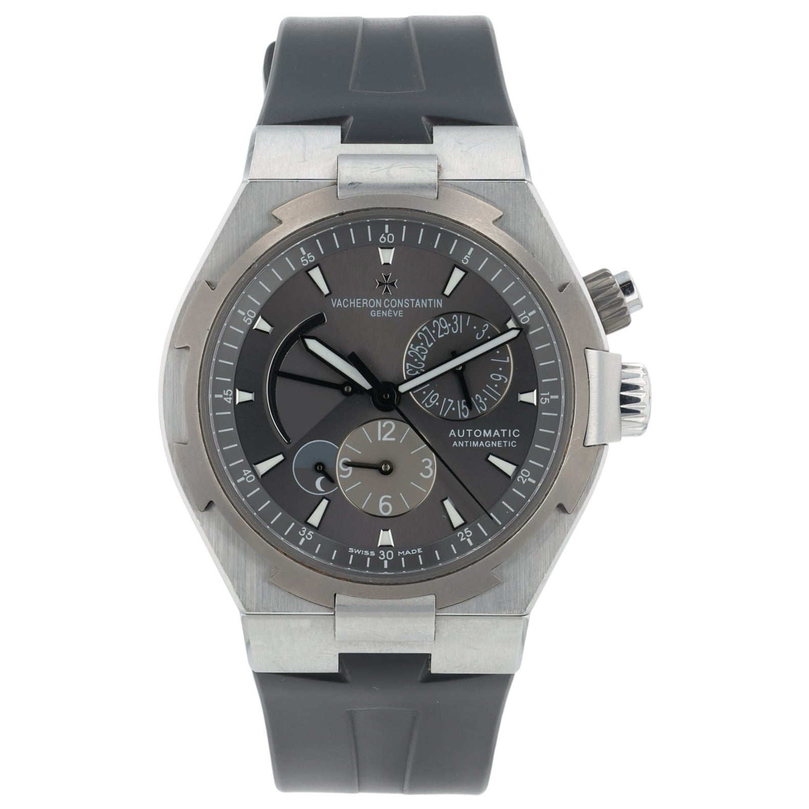 Vacheron Overseas Grey Dial Stainless Steel 42mm Automatic Men’s Watch 47450