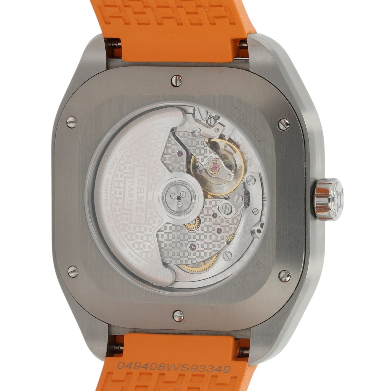 Hermes H08 Gray Dial Titanium 42mm Automatic Mens Watch W049430WW00