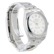 Rolex Air King Dominos Silver Dial Steel 34mm Automatic Unisex Watch 114200