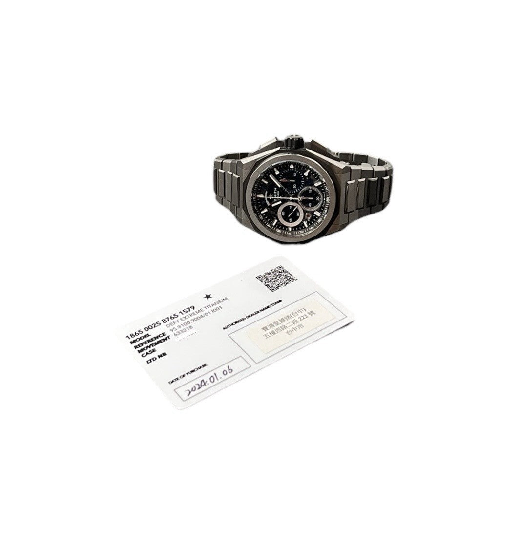 Zenith El Primero Skeleton Dial Titanium 45mm Automatic Mens Watch 95.9100.9004