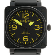 Bell & Ross BR-03 Black Dial Stainless Steel 46mm Automatic Mens Watch BR-92-S