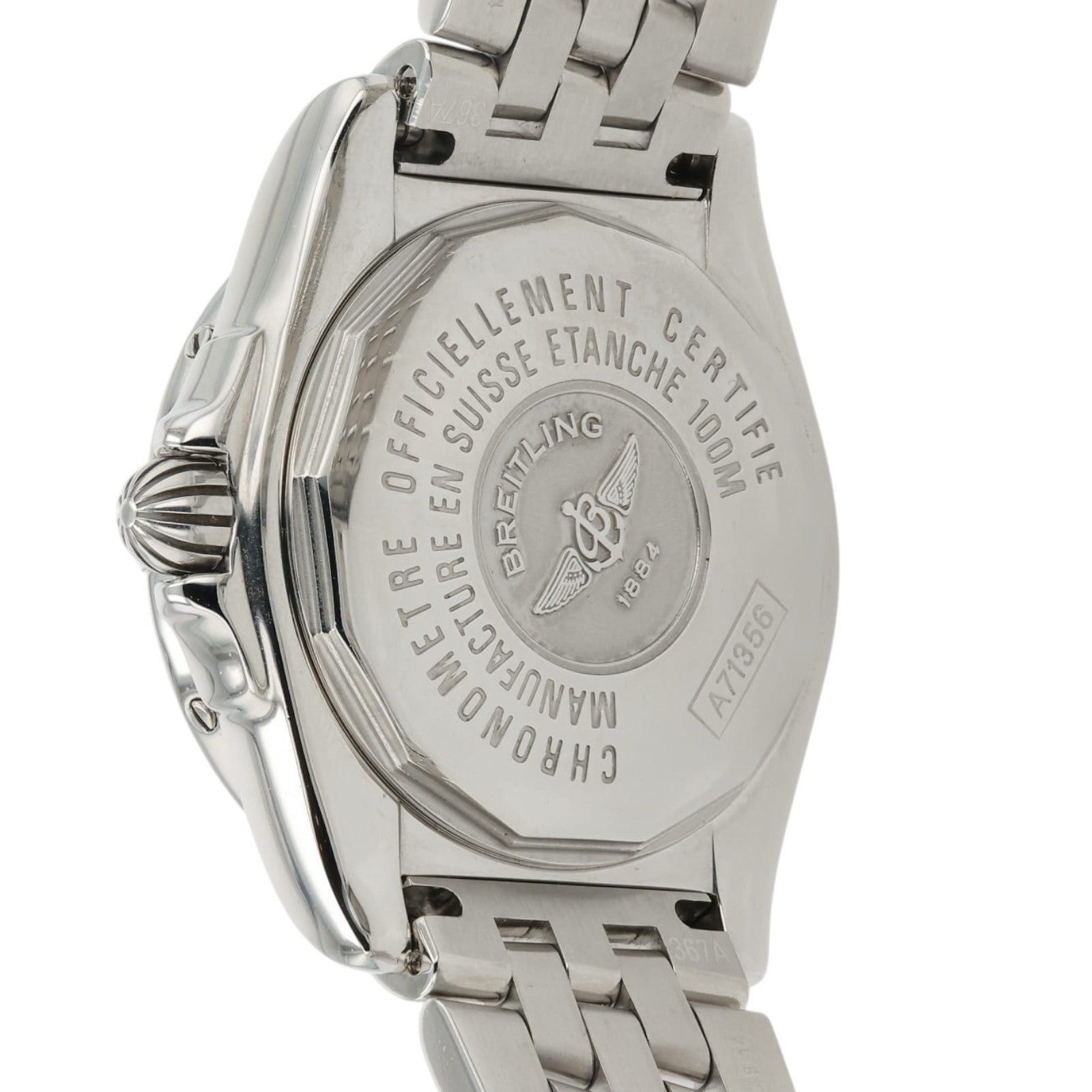 Breitling Windrider Cockpit Mother Of Pearl Dial Steel 32mm Quartz Watch A71356