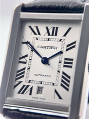 Cartier Tank Solo Steel Silver Dial 31mm Automatic Men's Watch W5200027