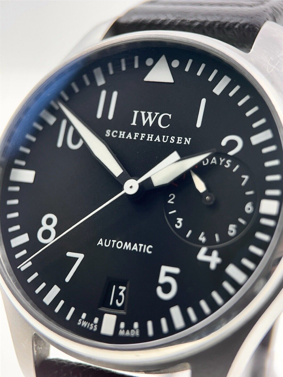 IWC Big Pilot 7 Days Steel Black Dial 46mm Automatic Men’s Watch IW500401