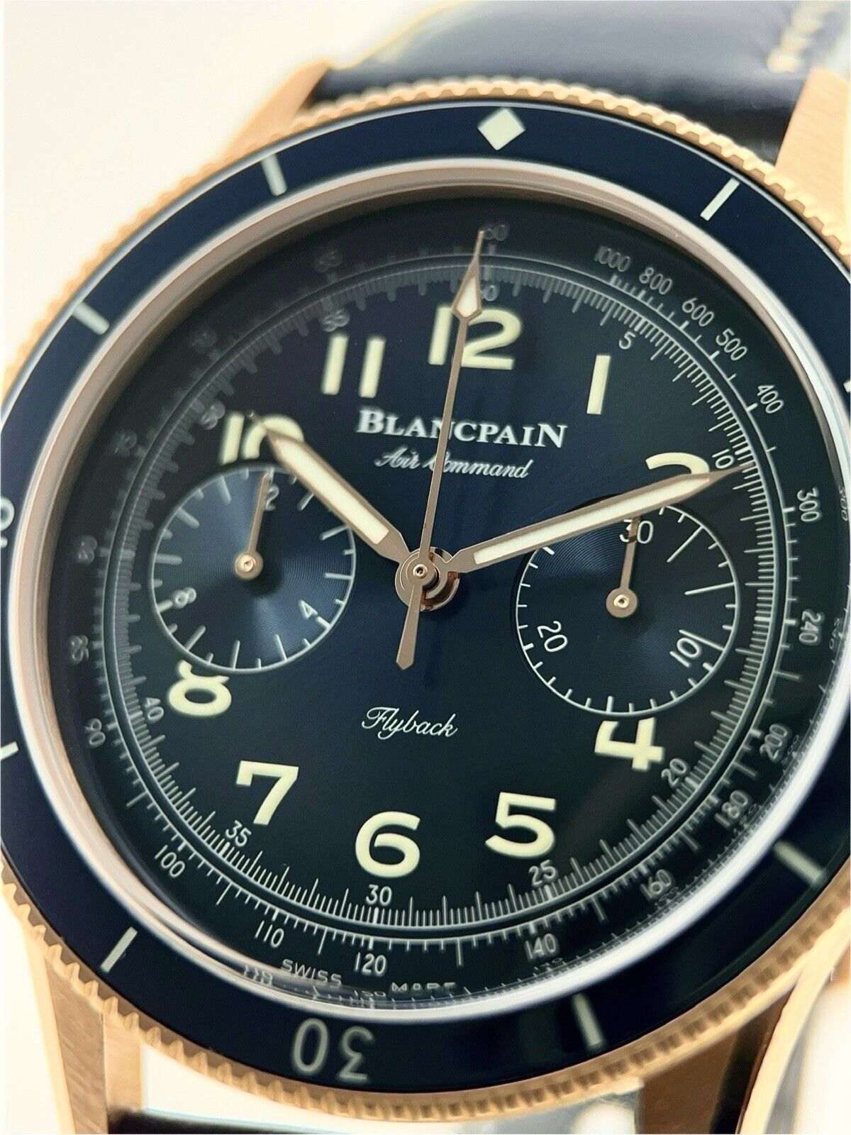 2023 Blancpain Air Command Flyback Chronograph 18k Rose Gold Watch - Box/Papers