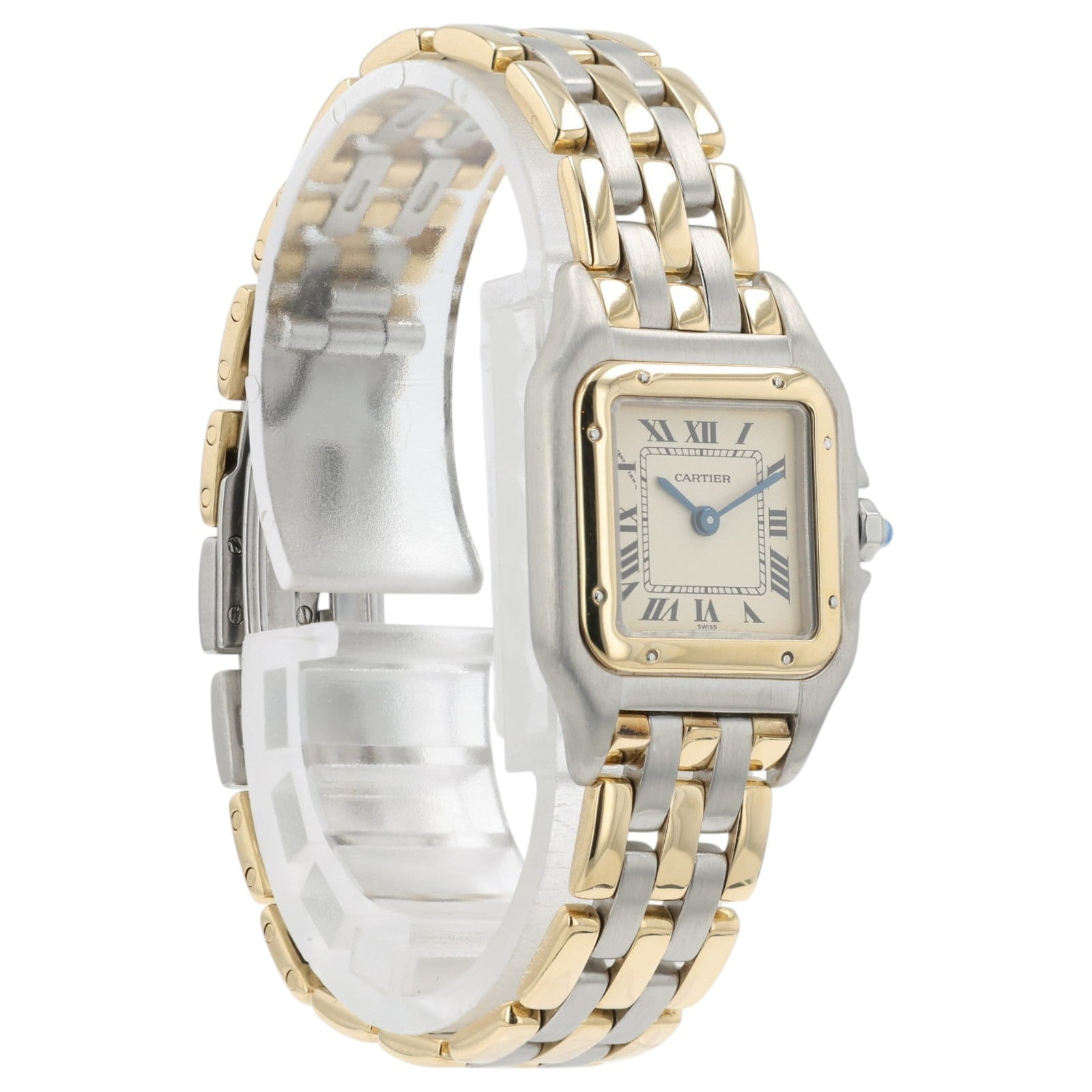 Cartier Panthere Two-Tone Silver Dial Stainless Steel & Gold 22mm Watch 6692
