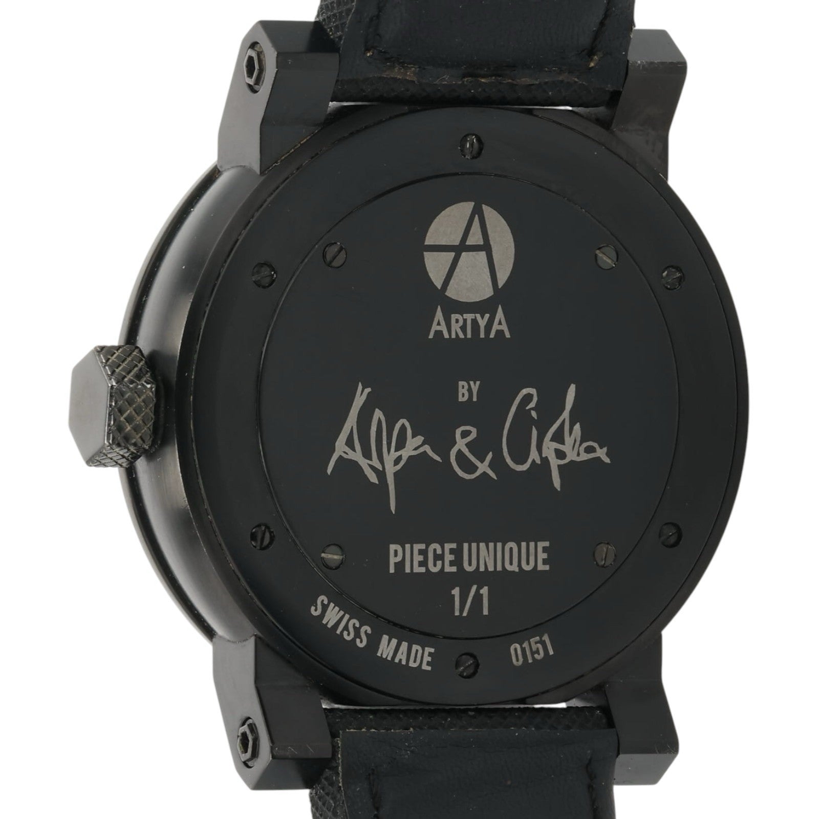 Artya Piece Unique Black White Dial Steel 47mm Automatic Men’s Watch 0151