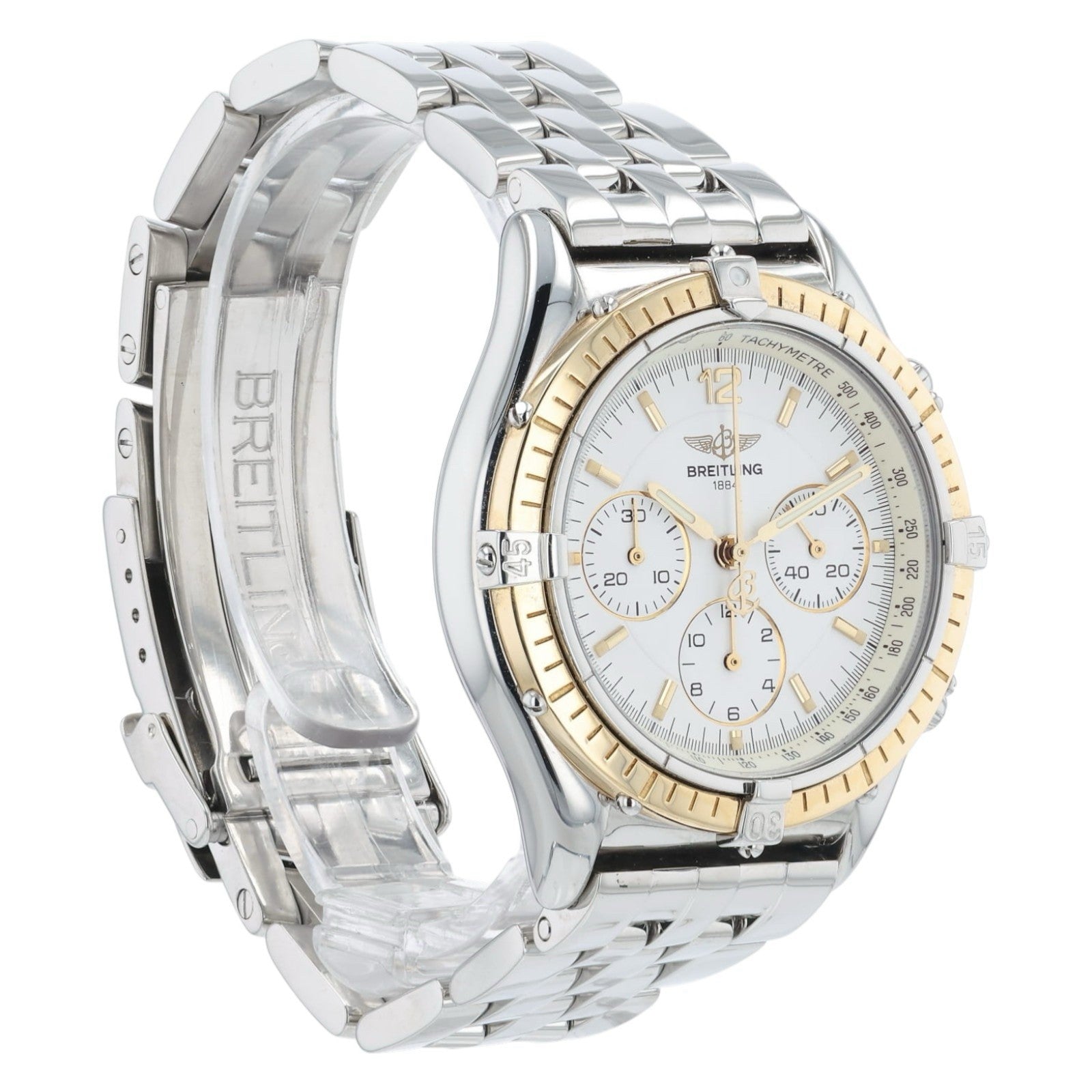 Breitling Cockpit White Dial Gold & Steel 37mm Automatic Men’s Watch D30011