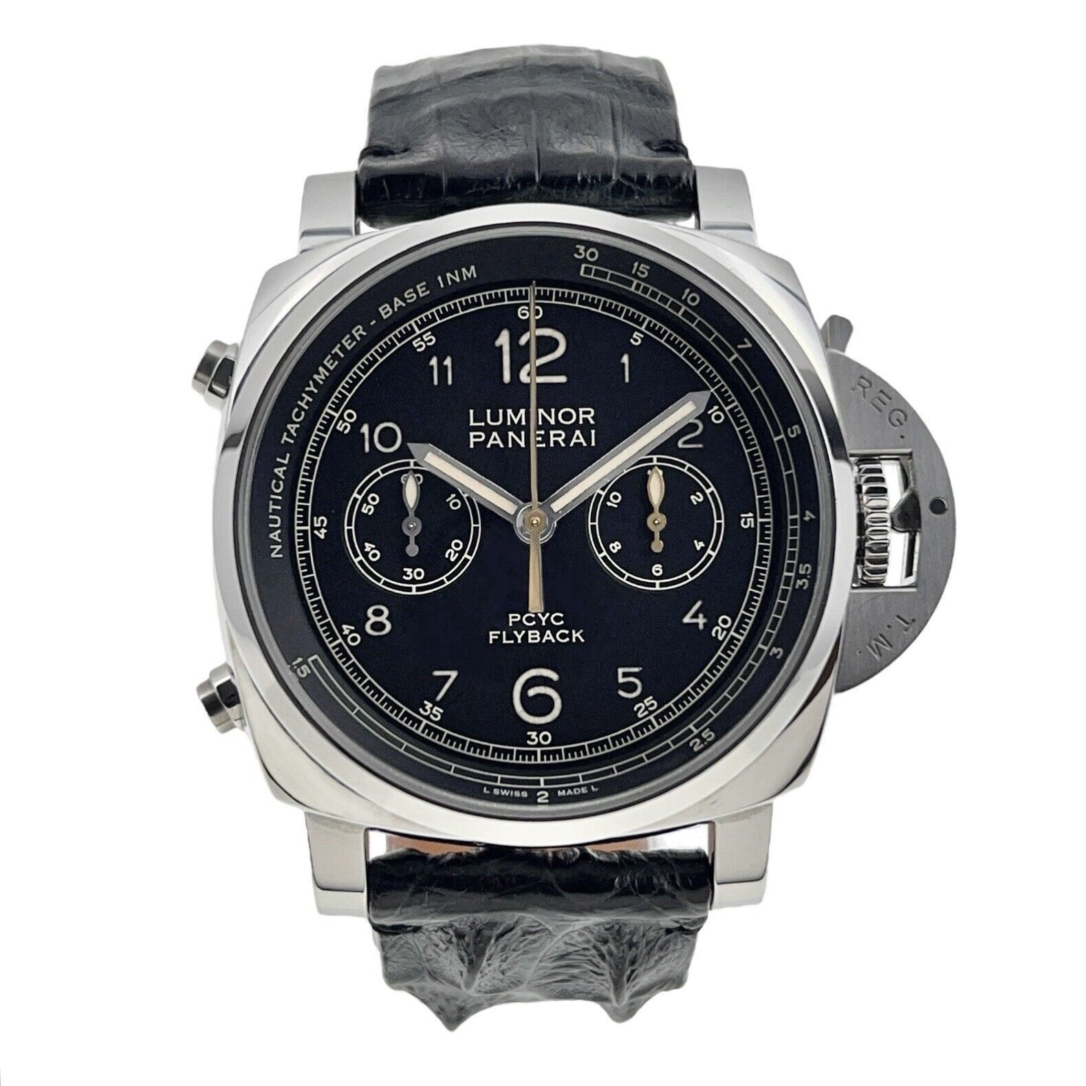 Panerai Luminor 1950 Chronograph Flyback Steel 44mm Automatic Mens PAM00653