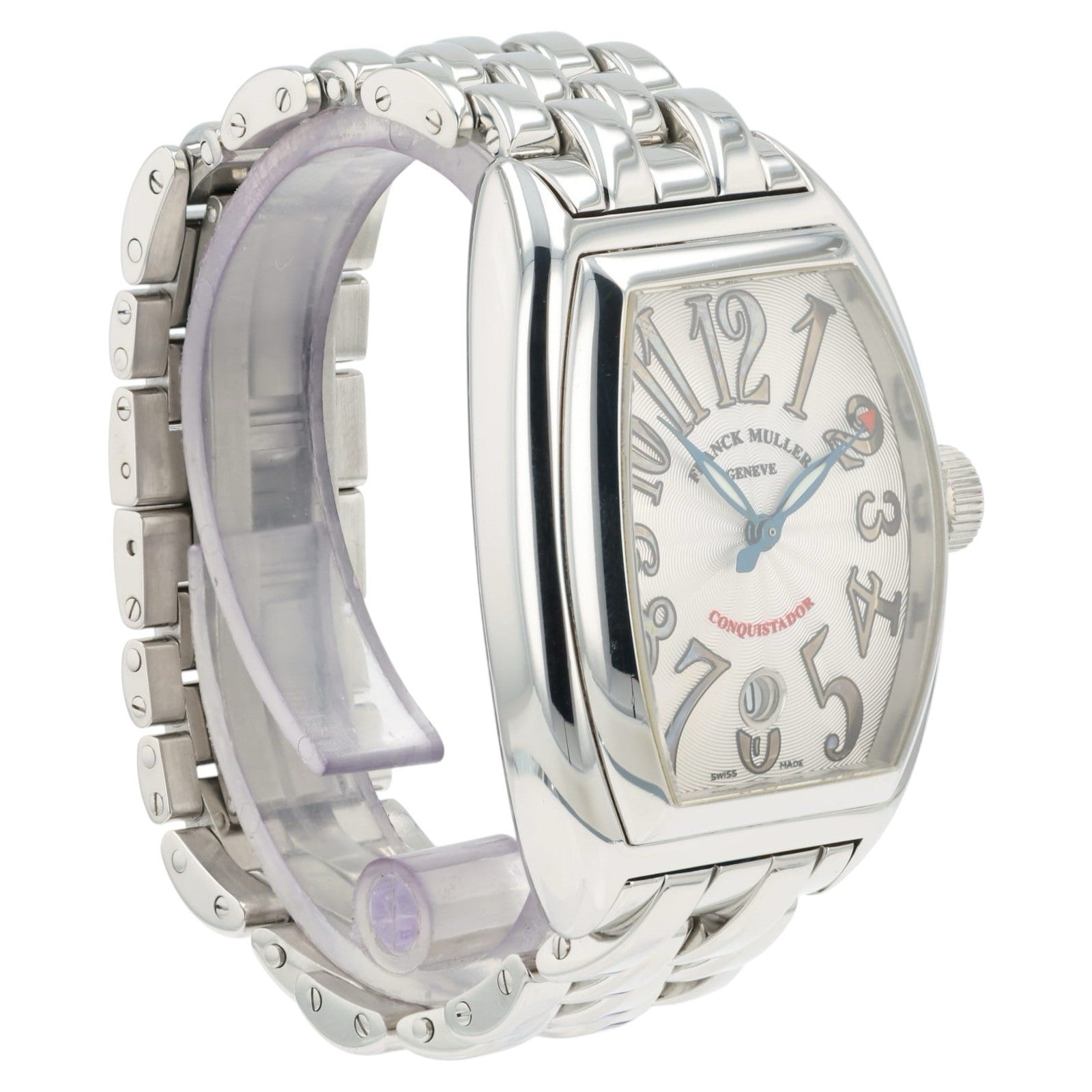 Franck Muller Conquistador Silver Dial Stainless Steel 35mm Automatic Mens 8002C