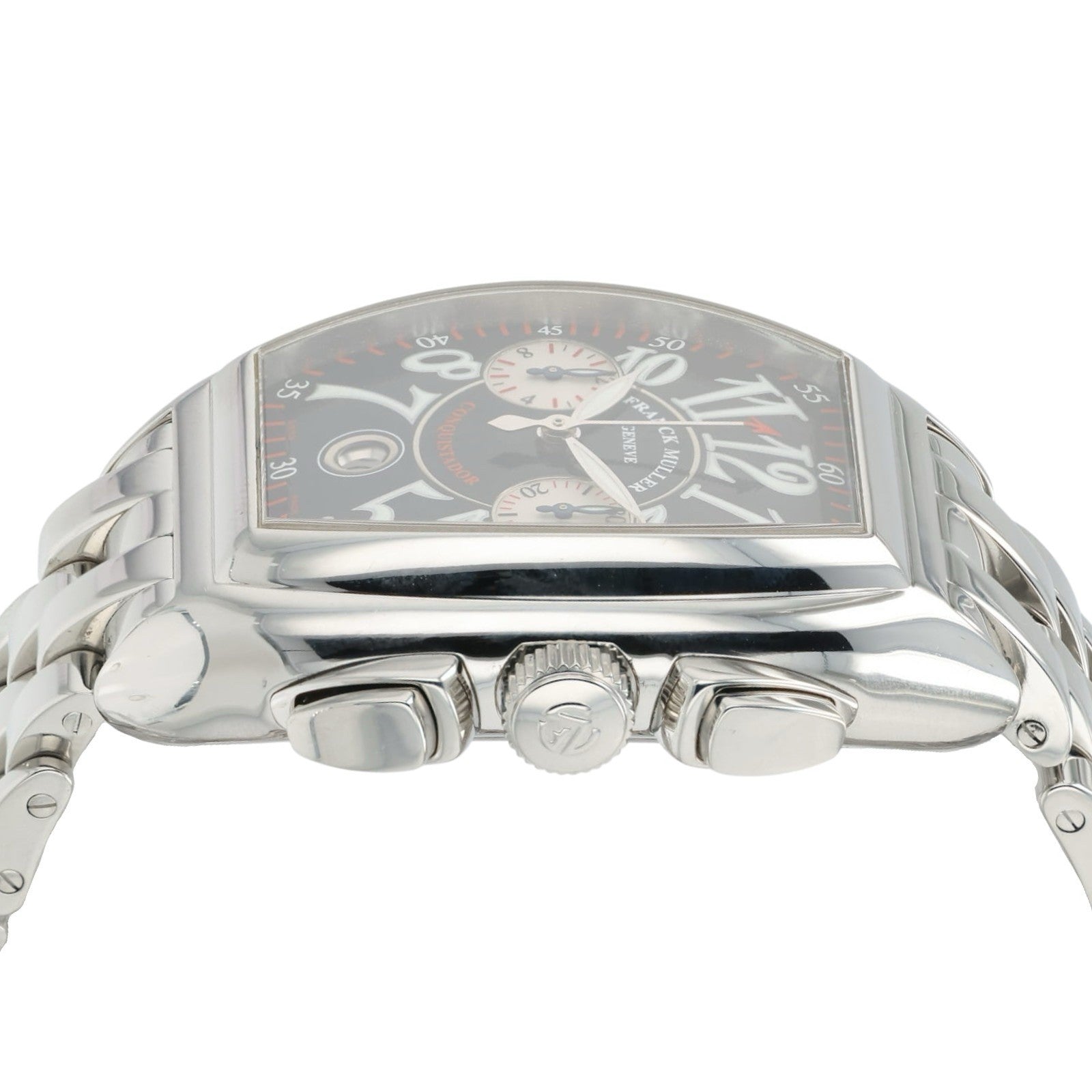 Franck Muller Conquistador Black Dial Steel 35mm Automatic Men’s Watch 8005 CC