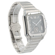 NEW Cartier Santos Dual Time Gray Dial 40mm Automatic Men's Watch WSSA0076