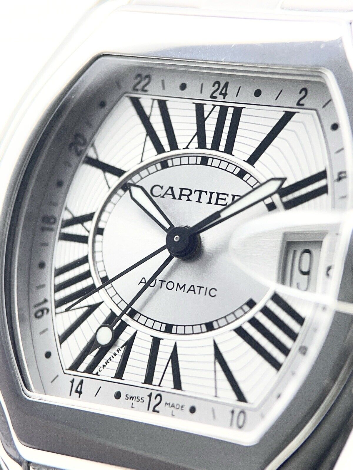 Cartier Roadster XL GMT Stainless Steel 42mm Automatic Men’s Watch W62032X6