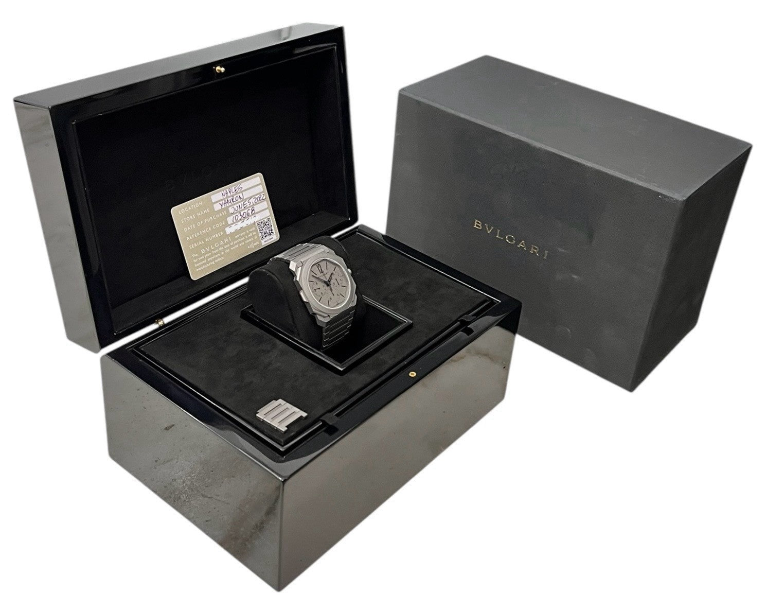 Bulgari Octo Finissimo Titanium Grey Dial 42mm Automatic Mens BGO 42 TXT CHGMT