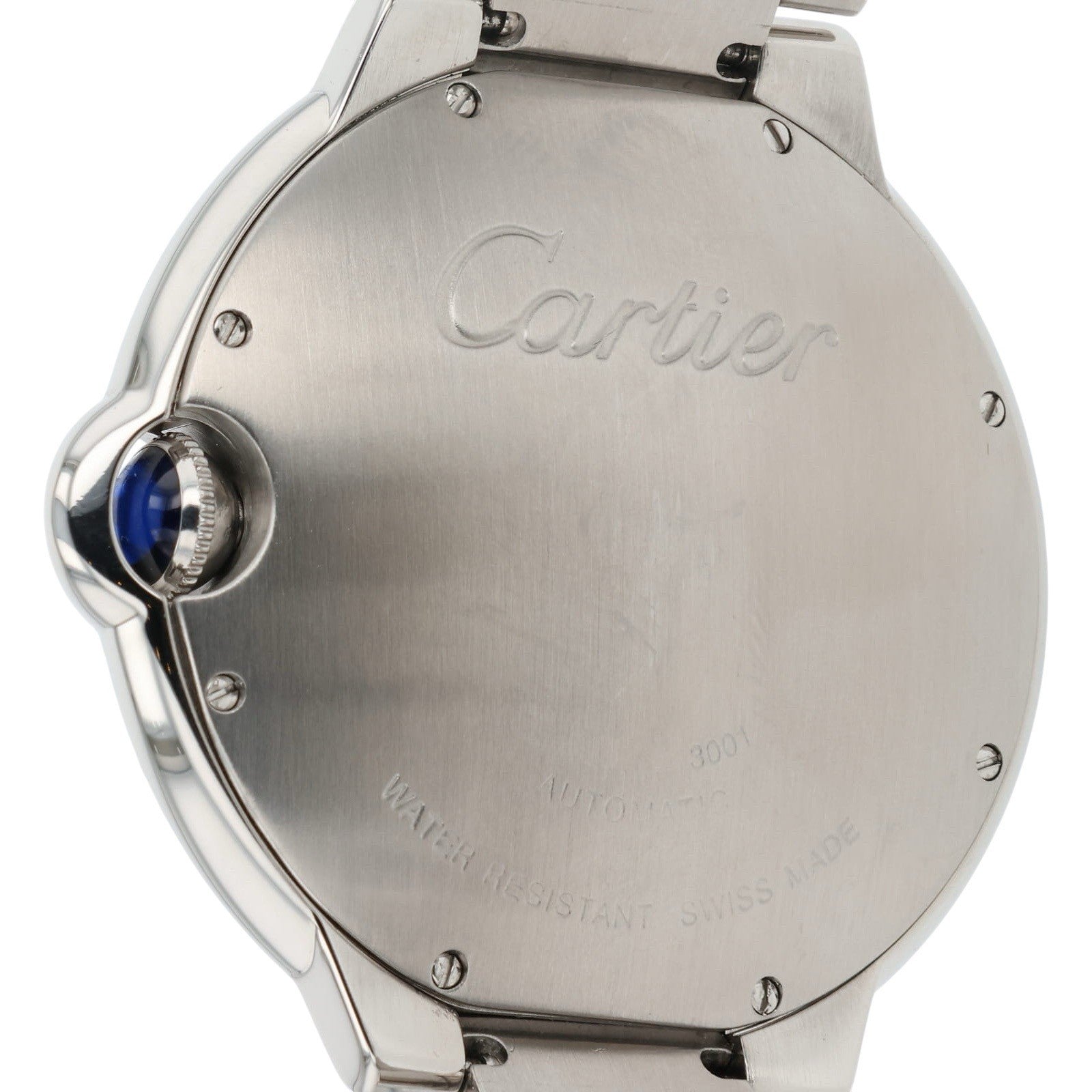Cartier Ballon Bleu Stainless Steel Silver Dial 42mm Automatic Mens W69012Z4