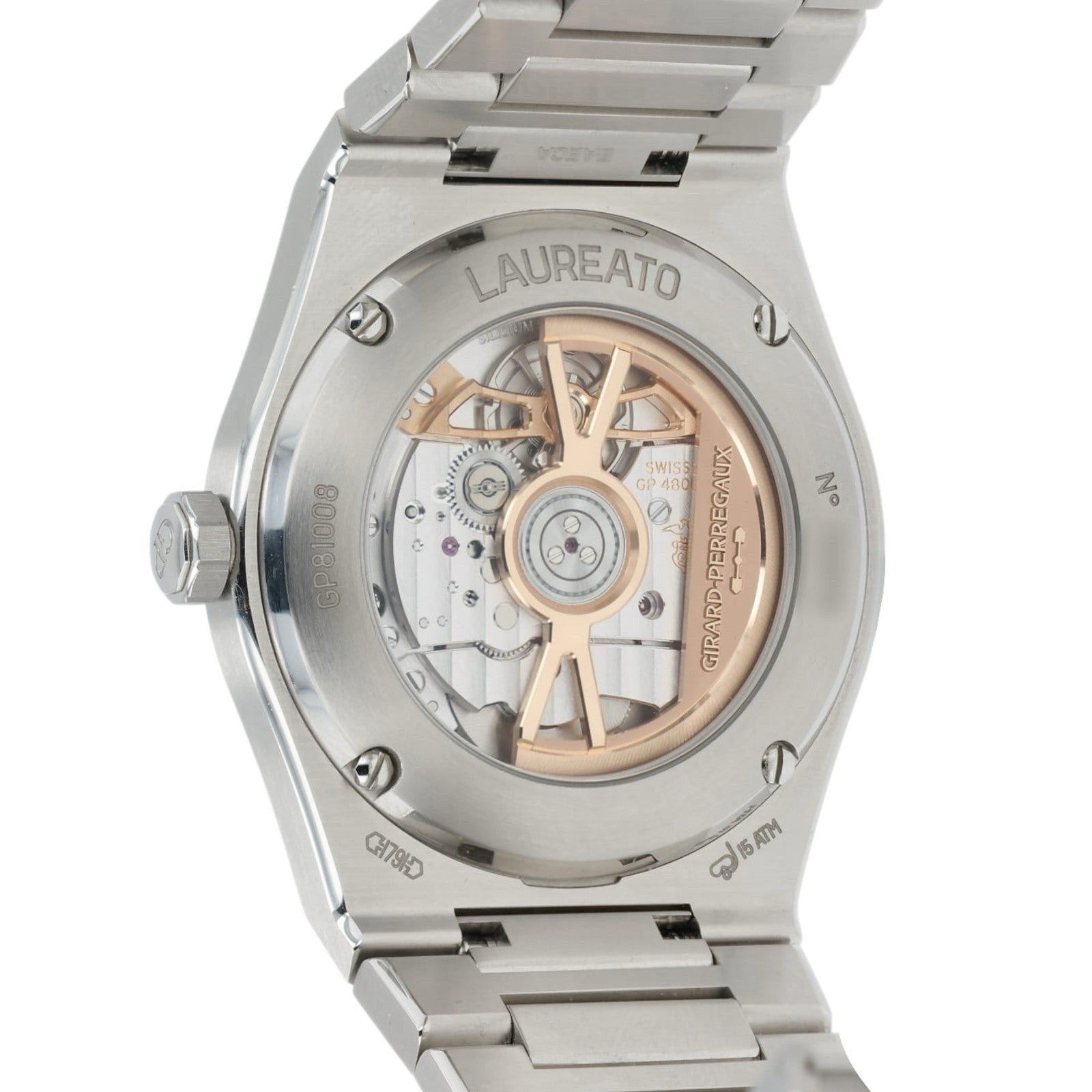 Girard Perregaux Laureto 50th Anniversary Blue Dial Stainless Steel 39mm 81008