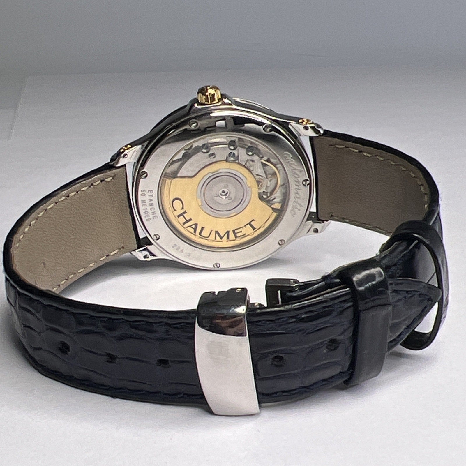 35mm Steel Chaumet Paris Automatic Watch w/ 48 Hour Power Reserve Ref. 22A-555