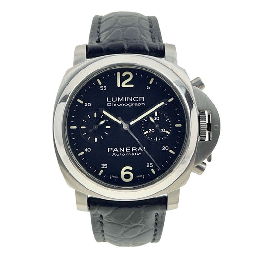 Panerai Luminor Chronograph Steel Black 40mm Automatic Men’s Watch PAM00310