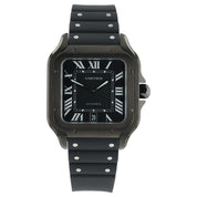 2022 Cartier Santos Stainless Steel Black Dial 39x47mm Auto Men’s Watch WSSA0039