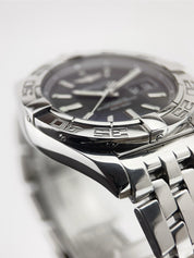 Breitling Galactic Stainless Steel Black Dial 41mm Automatic Men’s Watch A49350