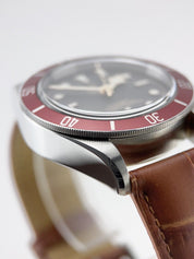 Tudor Black Bay Stainless Steel Red 41mm Automatic Men’s Watch 79230R