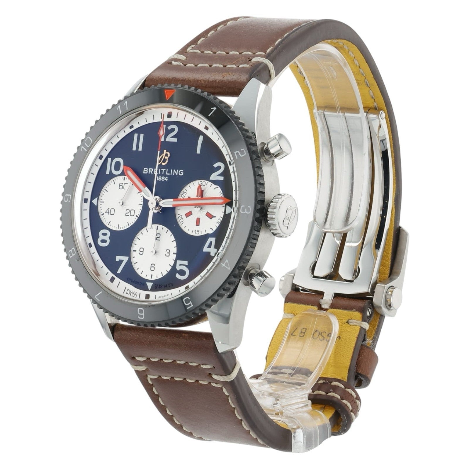 Breitling Classic Avi Stainless Steel Black Dial 42mm Automatic Men’s Y23380