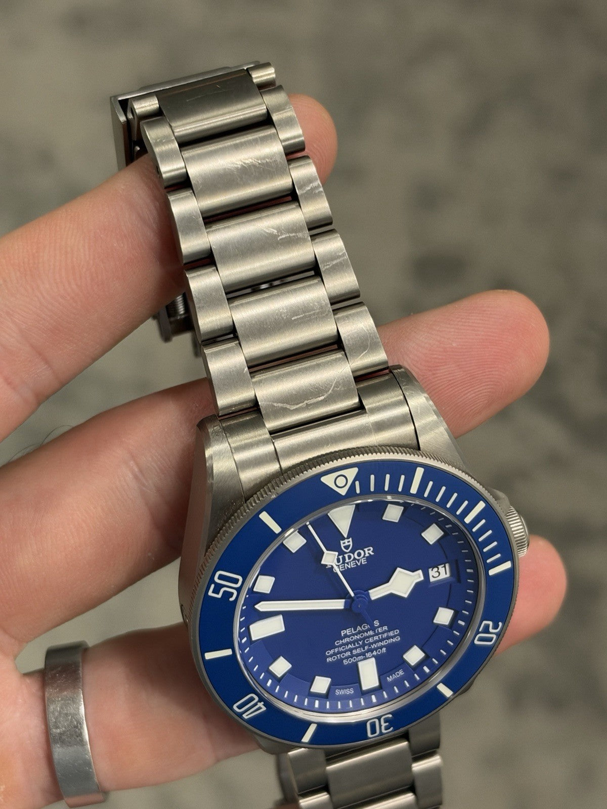 Tudor Pelagos Date Blue Dial Titanium Men's Watch 25600TB - Watch Only