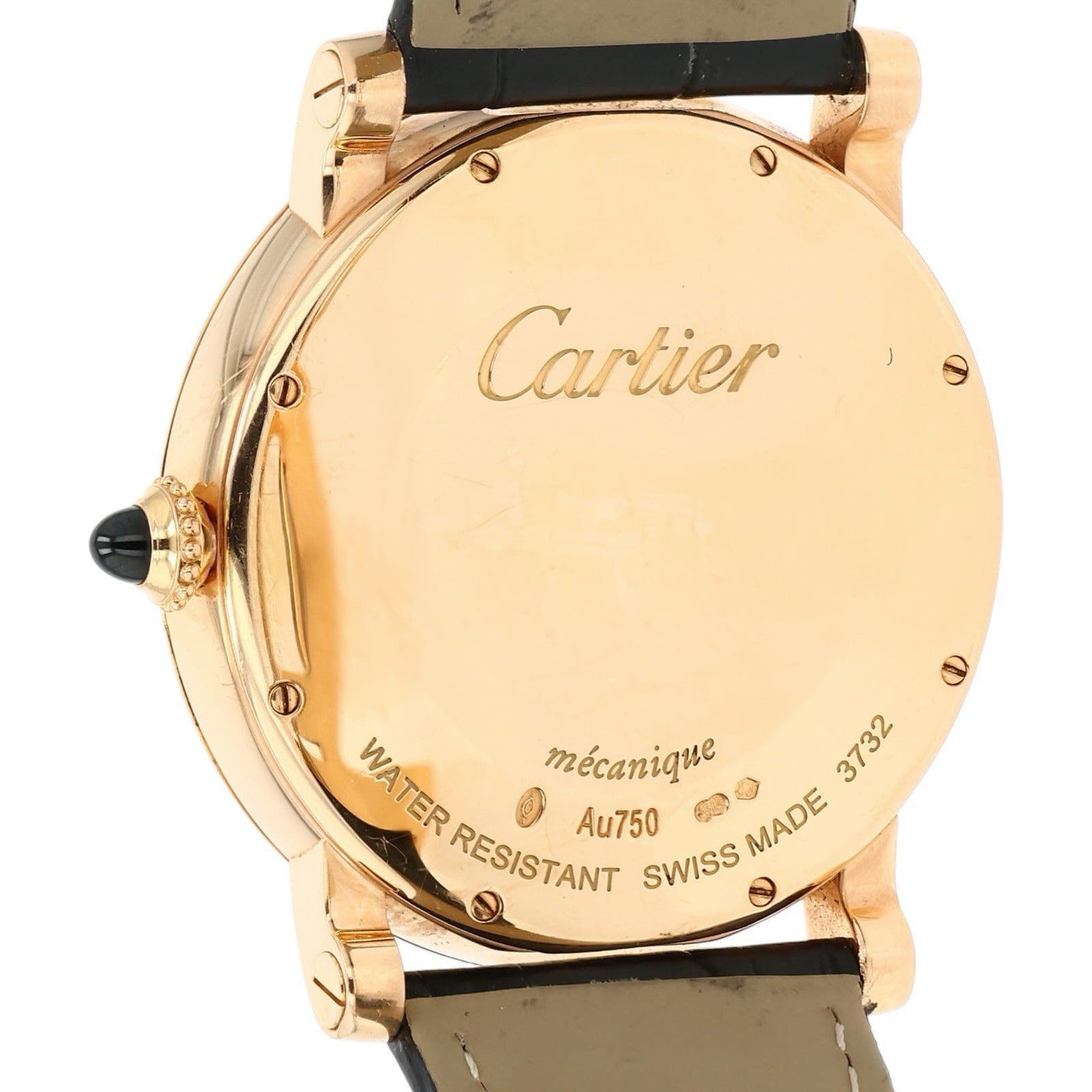Cartier Rotonde de Cartier 18k Rose Gold Silver Dial 40mm Men's Watch W1556252
