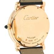 Cartier Rotonde de Cartier 18k Rose Gold Silver Dial 40mm Men's Watch W1556252