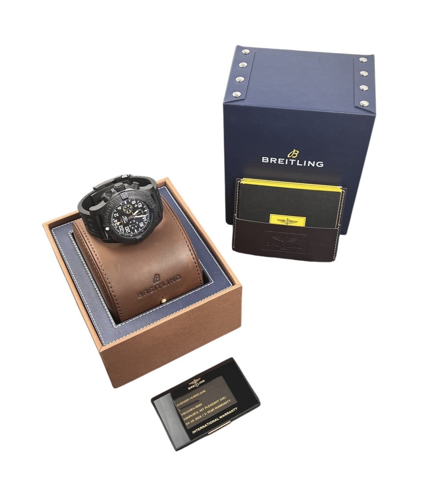 Breitling Avenger Hurricane Black Dial Carbon Case 50mm Automatic Mens XB1210