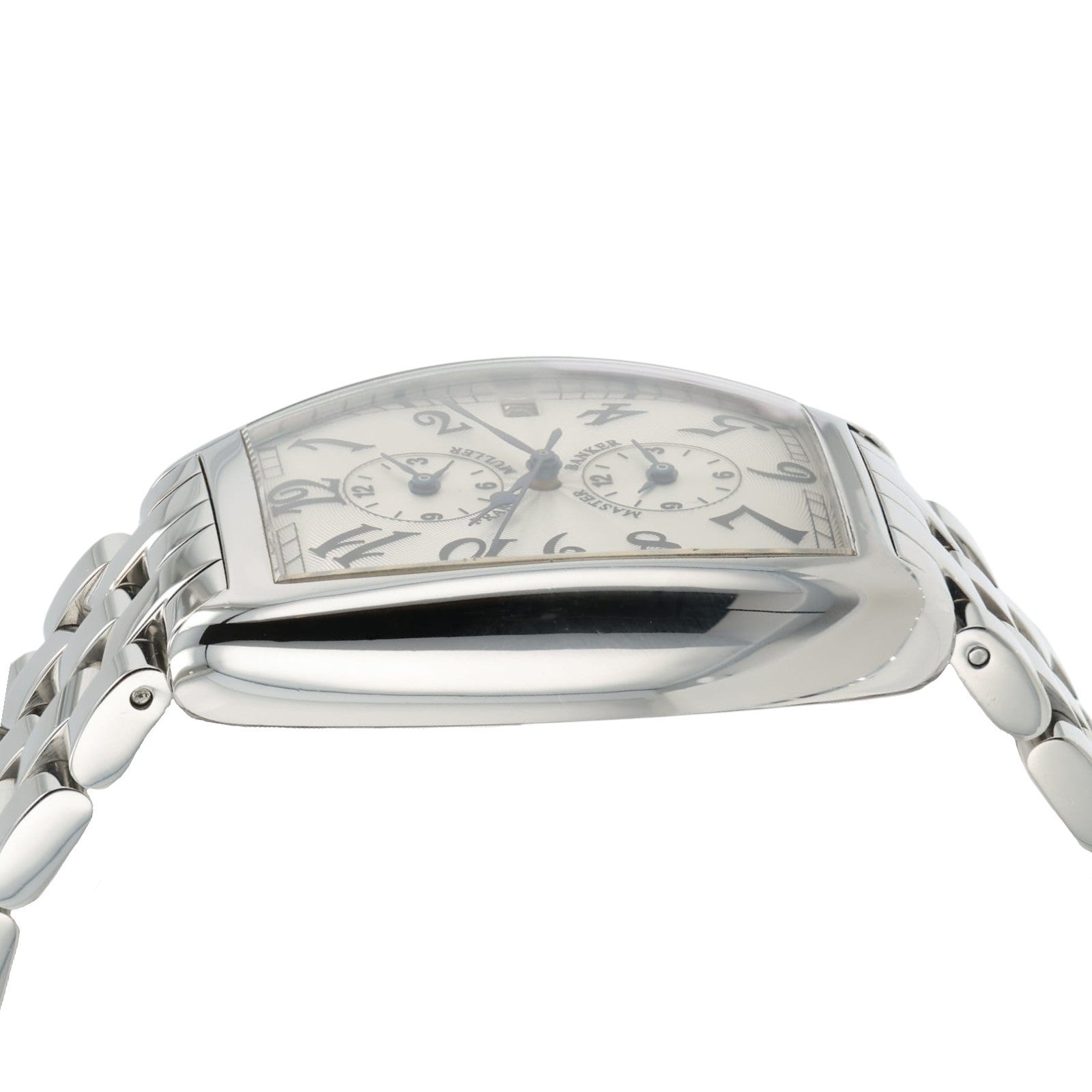 Franck Muller Master Banker Silver Dial Steel 32mm Automatic Mens Watch 2852MB