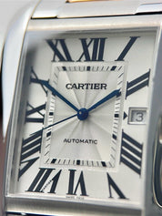 Cartier Tank Anglaise XL W5310006 18K Rose Gold and Steel Mens Automatic Watch