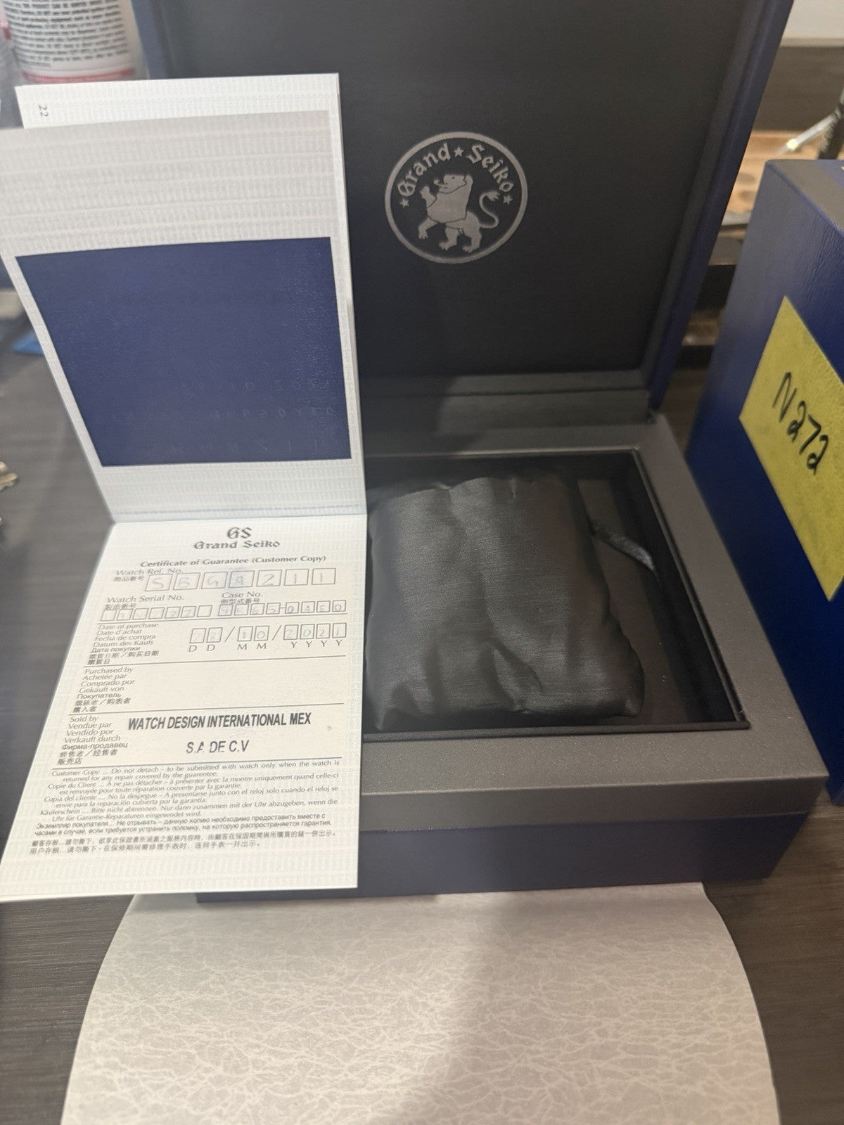 2021 Grand Seiko Spring Drive Snowflake Date Watch SBGA211 Titanium  Box/Paper