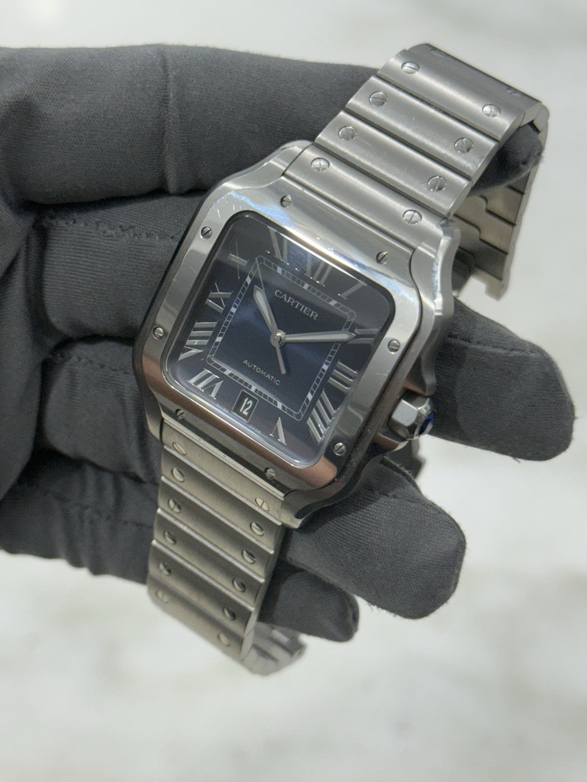 Cartier Santos De Cartier Large 40mm Stainless Steel Blue Dial WSSA0030