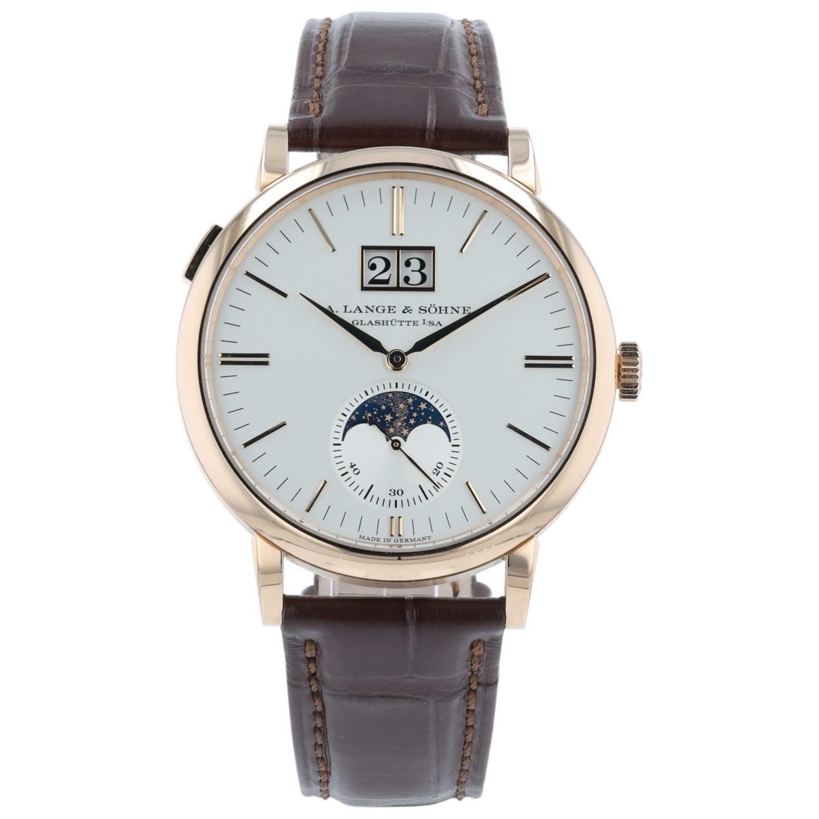 2025 A. Lange & Sohne Saxonia Silver Dial 18k Rose Gold 40mm Auto Watch 384.032