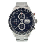 Tag Heuer Carrera Chrono Steel Black Dial 44mm Automatic Movement Men’s CV2A10