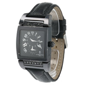 De Grisogono Uno Dual Time Steel Black Dial 33mm Automatic Unisex 861/1300-3