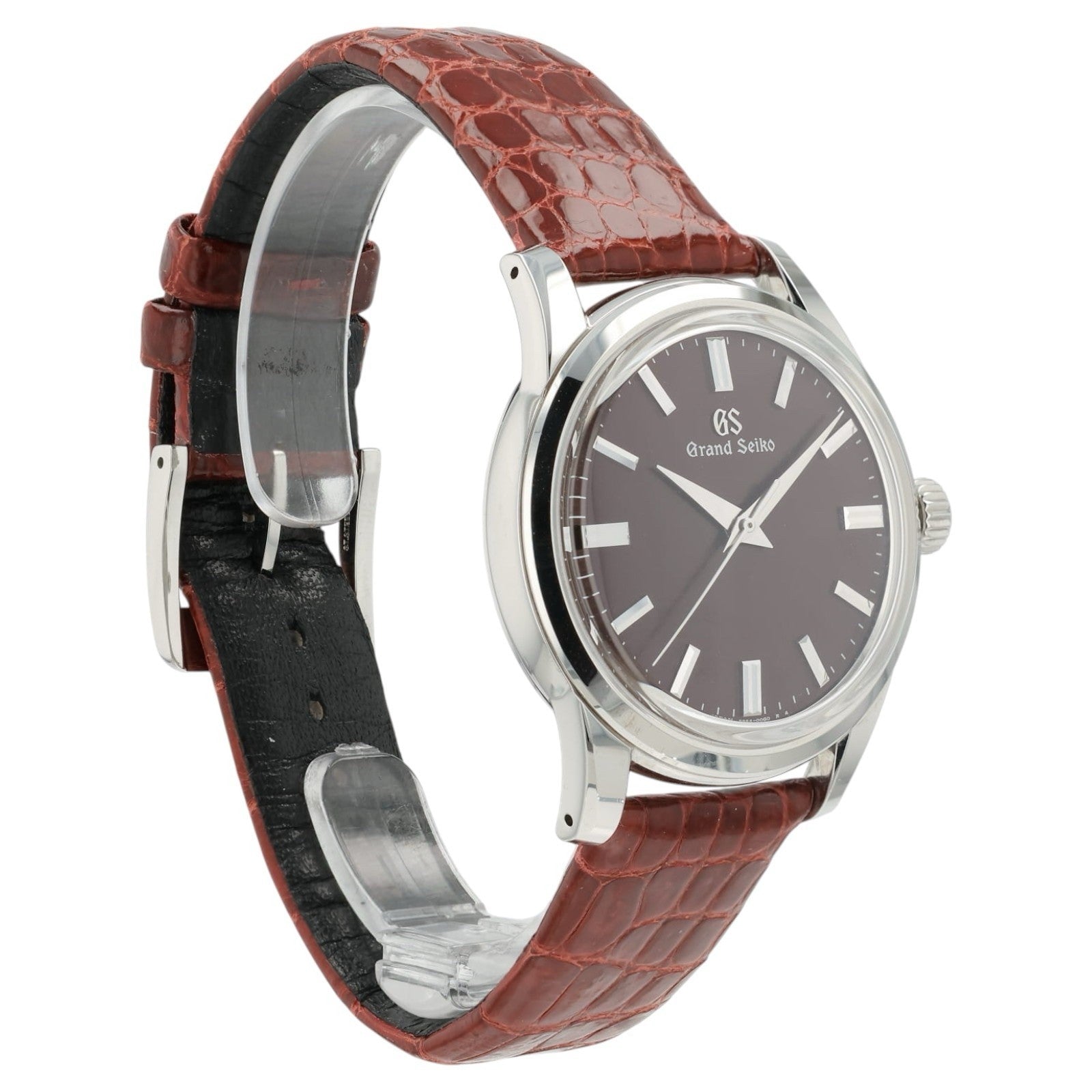 Grand Seiko Flow of Seasons Burgundy Dial Steel 37.3mm Manual Wind Mens SBGW287G