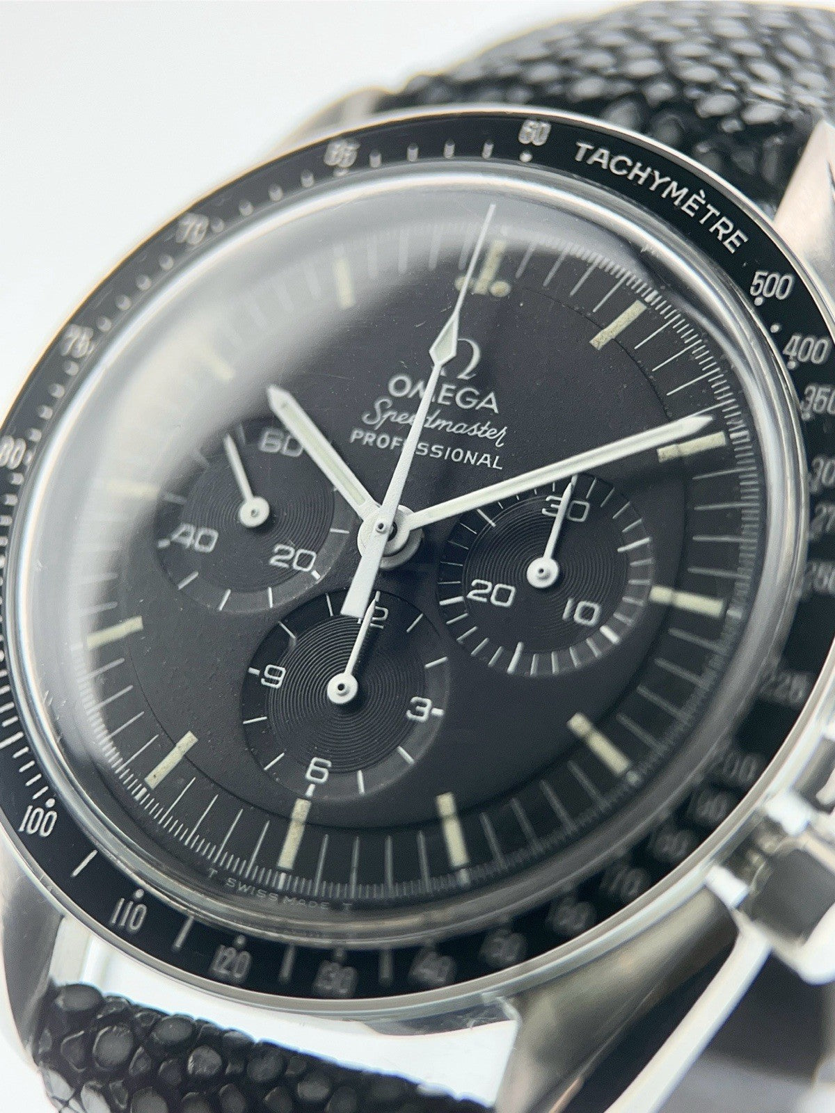 Omega Speedmaster Stainless Steel Black Dial 42mm Manual Wind Watch 145.022-71