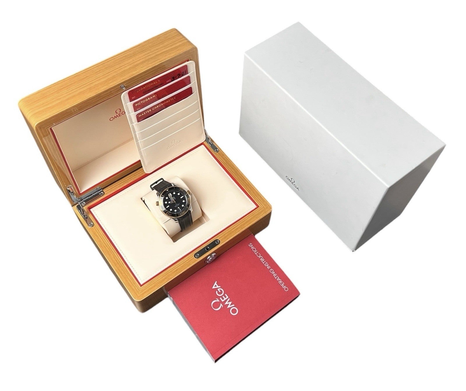 Omega Seamaster Diver Gold & Steel Black Dial 42mm Automatic 210.22.42.20.01.001