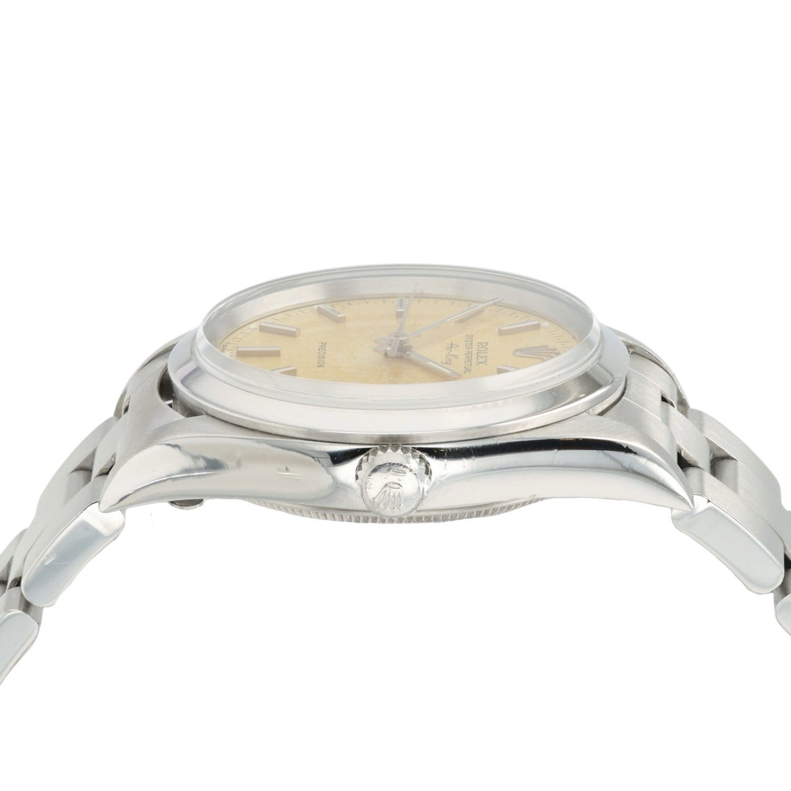 Rolex Air King Champagne Dial Stainless Steel 34mm Automatic Men’s Watch 14000