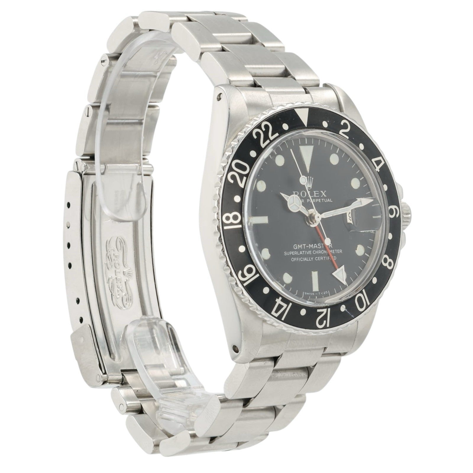 Rolex GMT-Master Black Dial Stainless Steel 40mm Automatic Men’s Watch 1675